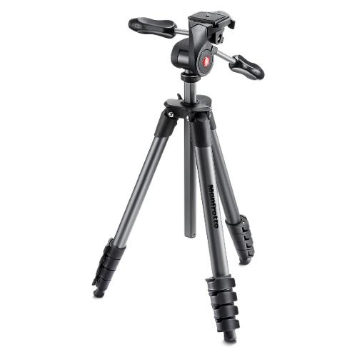 Treppiede con Testa 3 Kg Advanced con testa tre vie Black MKCOMPACTADV BK