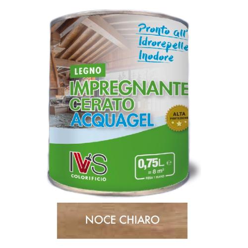 Vernice all'acqua lucida per legno trasparente lucido barattolo 750 ml  45350