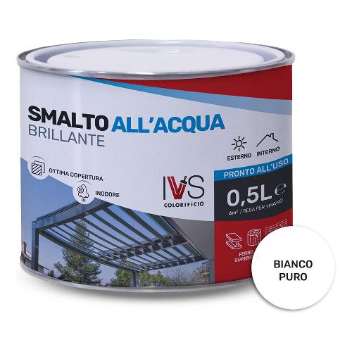 Smalto acqua brillante inodore (500ml) Bianco Ral 9010 FH2001R09010CO