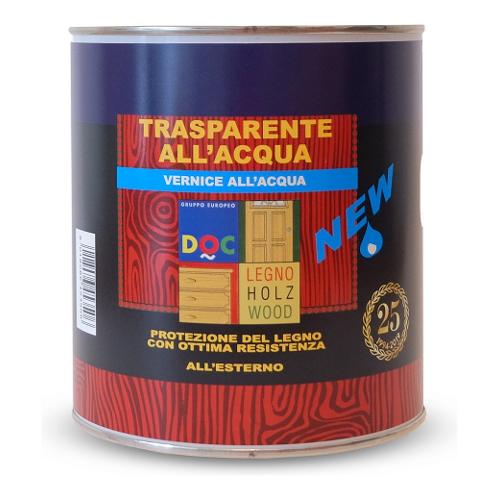 Vernice all'acqua lucida per legno trasparente lucido barattolo 750 ml 45350