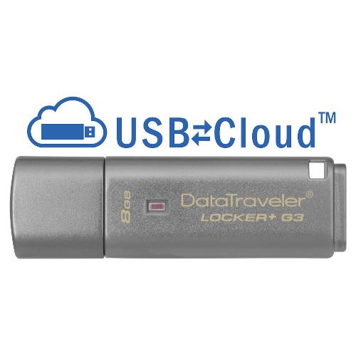 Chiavetta USB 8GB DATATRAVELER LOCKER G3 DataTraveler Locker+ G3 Argento DTLPG3 8GB