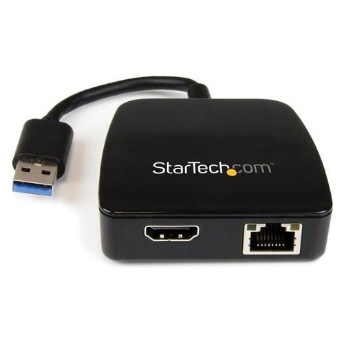OLD Informatica Mini Docking Station USB 3.0 a HDMI e Ethernet Gigabit - USB3.0 a NIC Gbe/HDMI e Ethernet 2 in 1 USB31GEHD