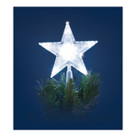 Lotti - Puntale stella 10 led. Bianco. Batterie. 30664