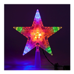 Lotti - Puntale stella 10 led. Multicolore. Batterie. 30671