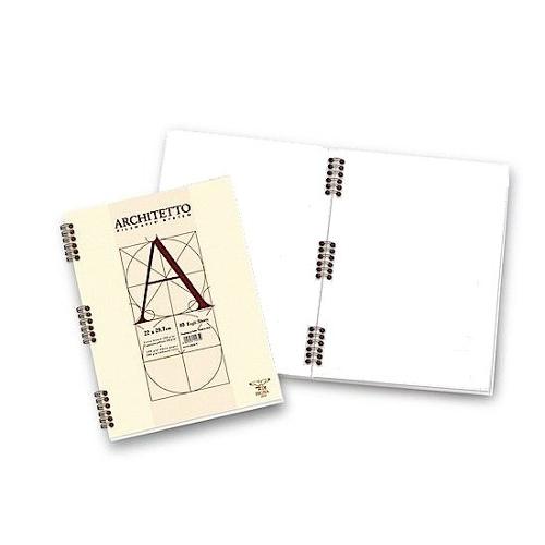 Quaderno con spirale fogli bianchi nessuna rigatura A4 ARCHITETTO 023039