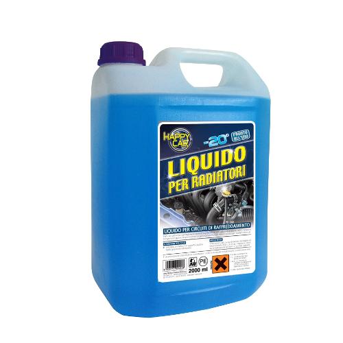 Liquido radiatore da -20° a 105°C HAPPY CAR Azzurro tanica lt 5,0 0046