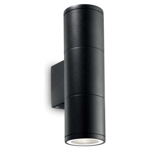 Lampada da parete GUN ap2 small Nero (6,5x11x21cm) 100395 2 luci - GU10 - Max 70W