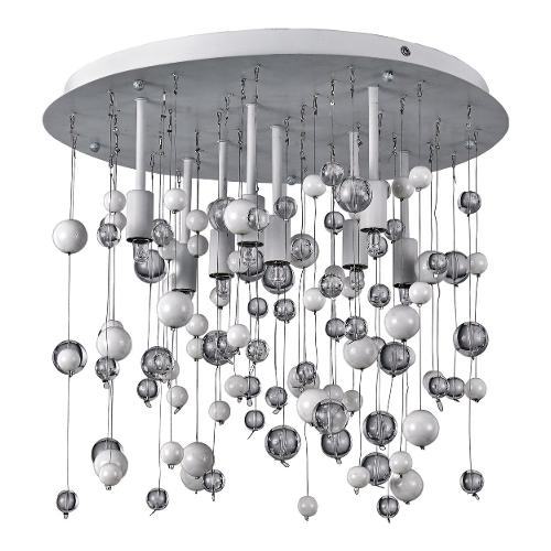 Plafoniera NEVE pl8 Bianco (40,5x31,5cm) 101170 8 luci - G9 - Max 320W