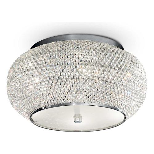 Plafoniera PASHA pl6 Cromo (22x40cm) 100784 6 luci - E14 - Max 240W