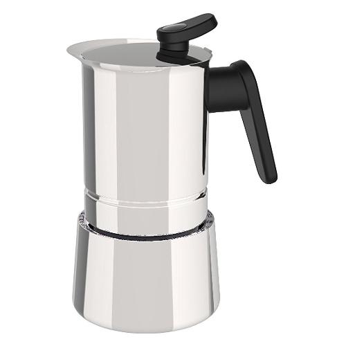 Caffettiera Inox 6 Tazze STEEL MOKA Cromo lucido 02CF038