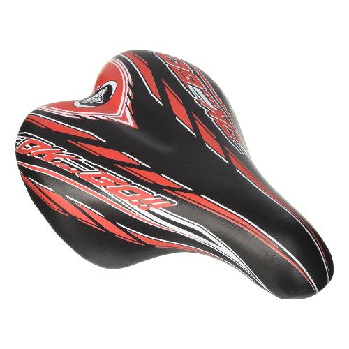 Sella bici bambini 16 e 20" Ok Go (23x15cm) MONTE GRAPPA nero e rosso CSS1019