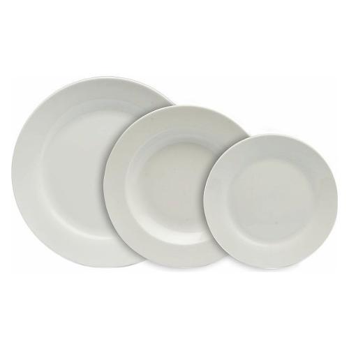 Servizio piatti Porcellana 18 pz Olimpia Ala OLIMPIA Bianco