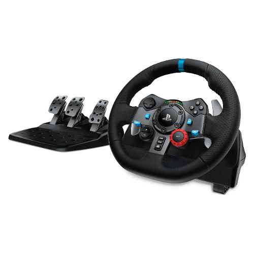 Volante e pedaliera simulatore guida G SERIES G29 Driving Force Black e  Blue 941 000112