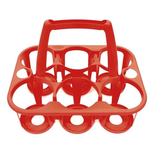 Porta bottiglie cestello 6 posti COVER LINE Rosso corallo 8075144550