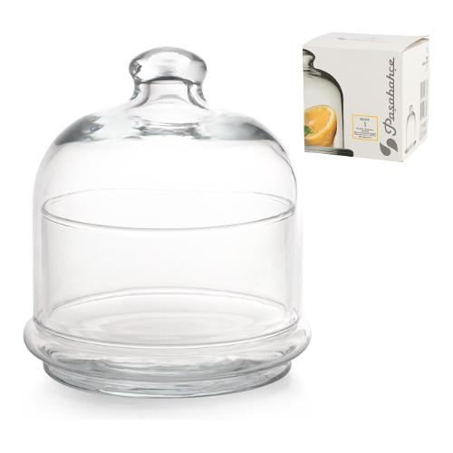 Coppetta Vetro (13,4cm) con cupola Trasparente