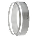Set 2 anelli inox cm 15-16 Massari 3534 Ghidini Cipriano