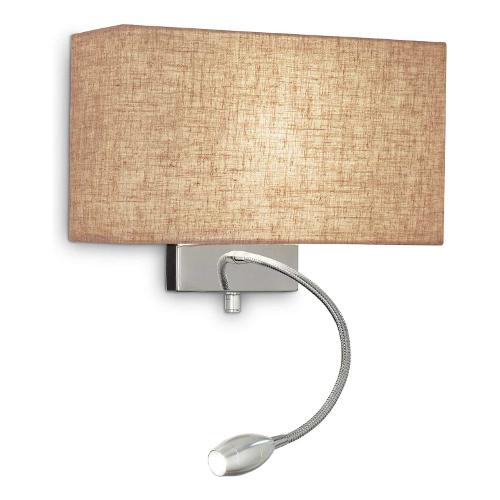 Applique HOTEL ap2 Canvas (32x11x22,5cm) 103204 2 luci - E27/LED - Max 60W