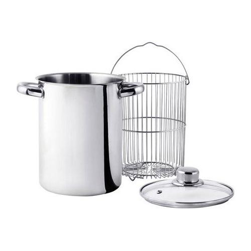 Asparagiera Inox (16cm) con cestello Cromo lucido V640672A16