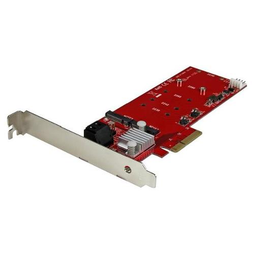 Scheda di espansione M.2 PCI Express Controller 2x M.2 NGFF SSD RAID PEXM2SAT3422