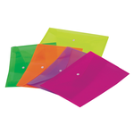Registratore archivio Set 5 Buste A4 FLUO c/Bott. 241FLU Arda
