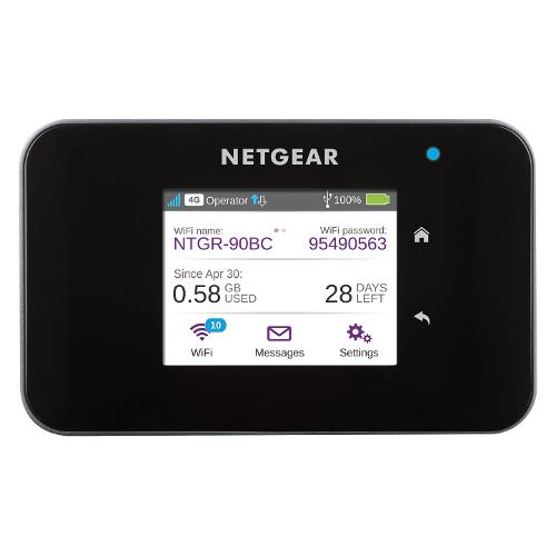 Mobile WI FI AIRCARD 810 4G LTE Mobile Hotspot SIM Slot Dual Band Black AC810 100EUS