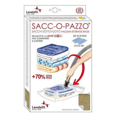 sacco sottovuoto sacc-o-pazzo coperte cod.525 2pz.60x90