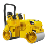 Bruder - Caterpillar Rullo Compressore. 02433