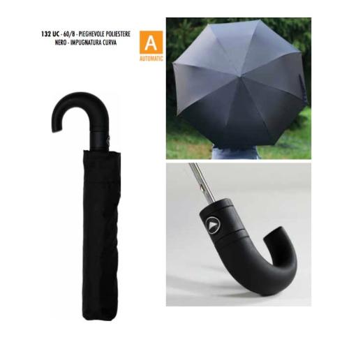 Ombrello mini uomo automatico (100cm) BLUE DROP Nero A132UC