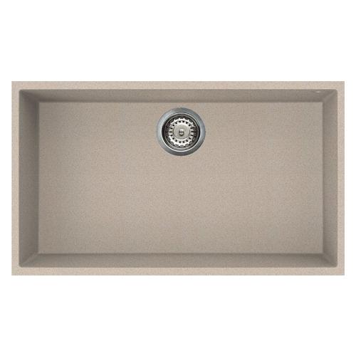 Lavello 1 vasca (76x44cm) QUADRA 130 SOTTOTOP Avena Opaco LGQ13051BSO
