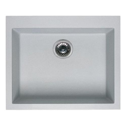 Lavello 1 vasca (54x44cm) QUADRA 105 SOTTOTOP Bianco antico Opaco LGQ10562BSO