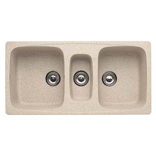 Lavello 2 vasche e mezza (100x50cm) MASTER 550 Avena Opaco LGM55051