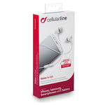 Cellulare - Auricolare Cellular Line Aur/micr AUINEARW in-ear white