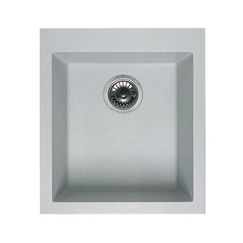 Lavello 1 vasca (41x50cm) QUADRA 100 Bianco Opaco LGQ10068