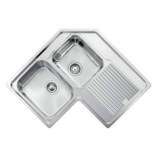Lavello 2 vasche (83cm) ZENITH Inox Antigraffio 011298SCSSP
