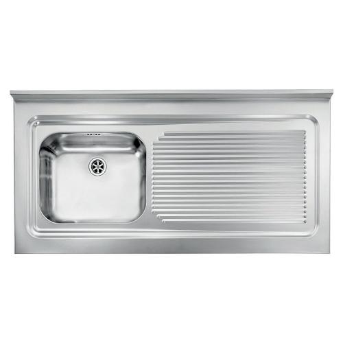 Lavello 1 vasca (120x60cm) ROSSANA Inox Satinato 031136SCSSX