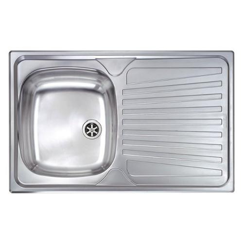 Lavello 1 vasca (79x50cm) MONDIAL Inox Satinato 011541SCSSX