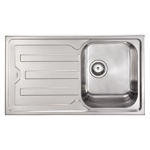 Lavello 1 vasca (86x50cm) CRISTAL Inox Satinato 010013DCSSP