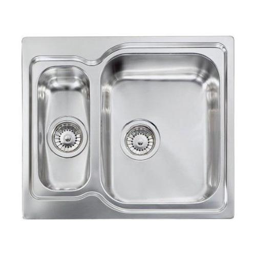 Lavello 2 vasche (58x50cm) MATICO Inox Satinato 011642DCSSP