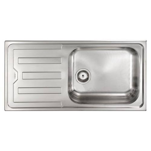 Lavello 1 vasca (100x50cm) CRISTAL Inox Satinato 010016DCSSP