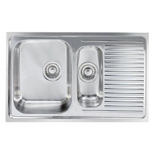 Lavello 2 vasche (79x50cm) MATICO Inox Satinato 011641SCSSP