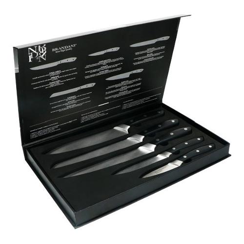 Set coltelli cucina Inox 5 pz Nero 54860