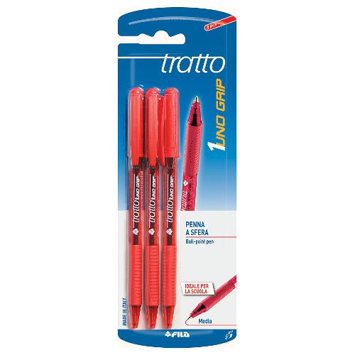 BIC Cristal Set 6 Penne A Sfera – Punta Media, Inchiostro Rosso, Corpo Trasparente - 2
