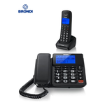 Telefono Fisso Brondi Tel.Combo Bravo Style Combo filo+cordle.
