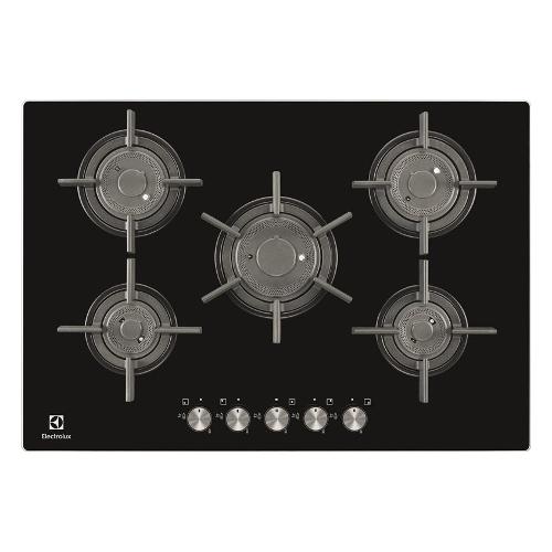 Piano cottura gas 5 zone SERIE 800 PVF750UON solo metano Nero