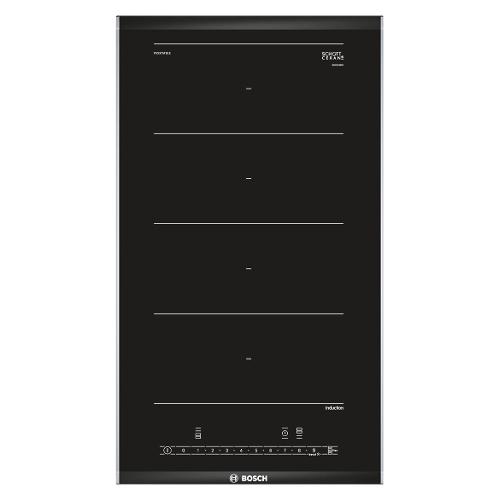 Piano cottura induzione 2 zone SERIE 6 Pxx375Fb1E Domino Black (30cm)