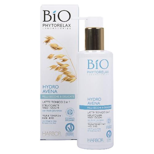 Detergente viso Hydro Avena Latte Tonico 2 in 1 Struccante Viso Occhi 200 ml