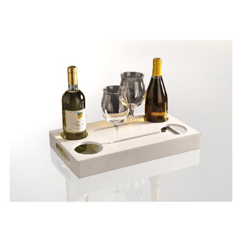 Vassoio Napa Legno multistrato (45x24cm) Bianco opaco 1517