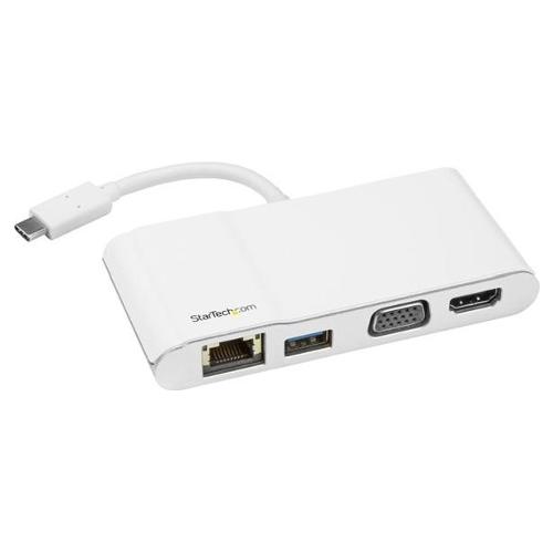HUB 5 in 1 Adattatore Multiporta per Portatili USB C HDMI 4K o VGA GbE USB 3.0 White DKT30CHVW