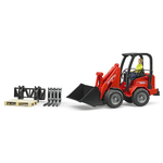 Bruder - Ruspa con accessori e personaggi.  2191