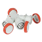 FANTON FME.ADATTATORE CEE ROSSO 3 PRESE 73140